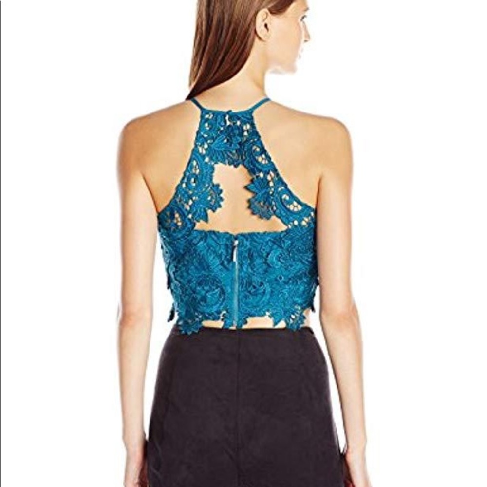 Guess Collena lace halter top